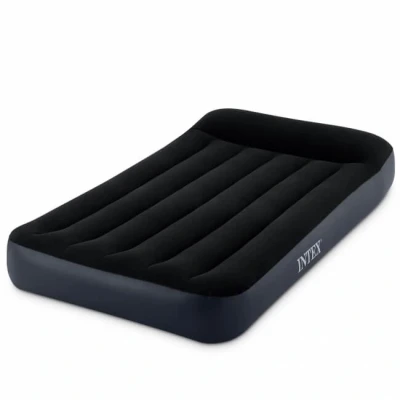 Abbildung von Intex 64141 Dura Beam Pillow Rest Einzelmatratze mit Fiber Tech Technologie, ohne elektrische Pumpe, 99 x 191 25 cm Schwarz California King