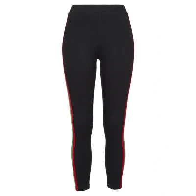Abbildung von Urban Classics Leggings Hosen, Damen, Größe: XS, Black/firered/green