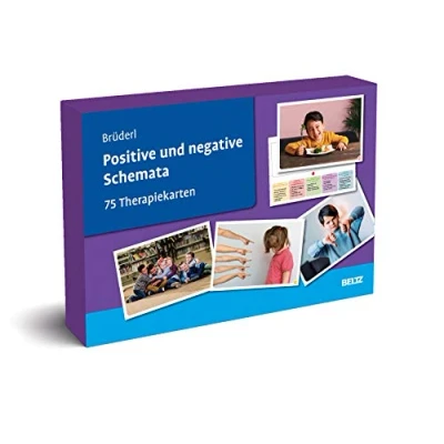 Abbildung von Positive und negative Schemata: 75 Therapiekarten. Kartenset mit Karten in stabiler Box, 32 seitigem Booklet. Kartenformat 16,5 x 24 cm. (Beltz Therapiekarten)