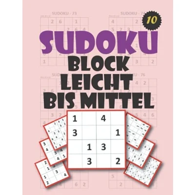 Abbildung von sudoku Block leicht bis Mittel: für kinder 4x4 6x6 9x9 260 Rätsel Level: sehr mit Lösungen, rätselbuch, rätselhefte kinder, rätzelhefte ab 5