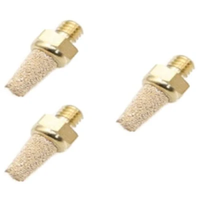 Abbildung von Pneumatik Schalldämpfer aus Sinterbronze M5 3er Set mit Messinggewinde Industriequalität