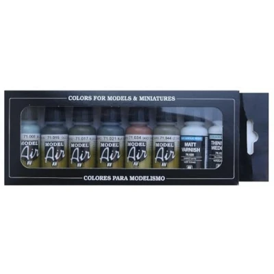 Abbildung von Vallejo 71165 Model Air Set Luftwaffe Pre War to 1941, 17 ml (8er Pack)