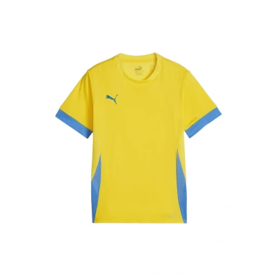 Abbildung von Puma Teamgoal Matchday FußballTrikot für Kinder, Größe: 164, Gelbblau