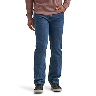 Abbildung von Wrangler Authentics Herren Classic 5 Pocket Regular Fit Jeans, Dark Stonewash Flex, 36W / 31L