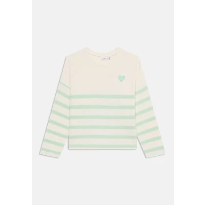 Abbildung von Name it Nkfline Strickpullover für Kinder, Größe: 134/140, Gossamer green/cloud dancer