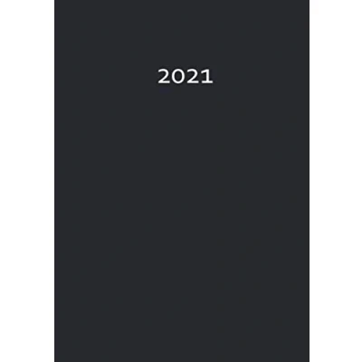 Abbildung von 2021: Kalender / Wochenplaner Timer BLACK (schwarz) DIN A5 1 Woche pro Doppelseite