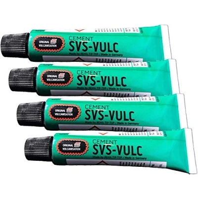 Abbildung von 4 Tubes Rema SVS Vulc Tube Patch Vulkanisierender Zement 5 g (7 ml), Limited edition
