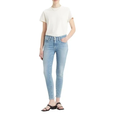 Abbildung von Levi&#039;s 711 Double Button Jeans Skinny Fit, Damen, Größe: 25x30, Blue wave light