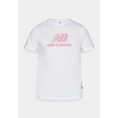 Abbildung von New Balance Heathertech LOGO Tshirt print white, Herren, Größe: XXL, White