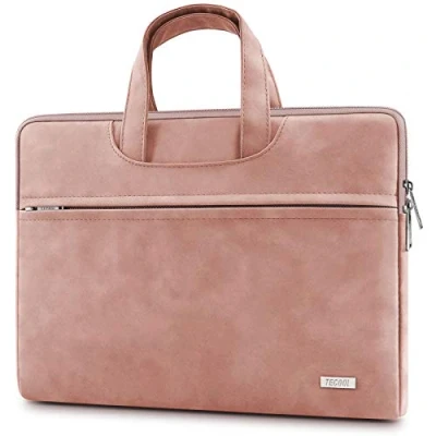 Abbildung von TECOOL 15,6 16 Zoll Laptoptasche Hülle für 15,6&quot; Lenovo Dell Acer HP Chromebook Samsung,16&quot; MacBook Pro M3 M2 2023,Matebook D16,Notebooktasche wasserdichte Schutzhülle Sleeve 15,Rose