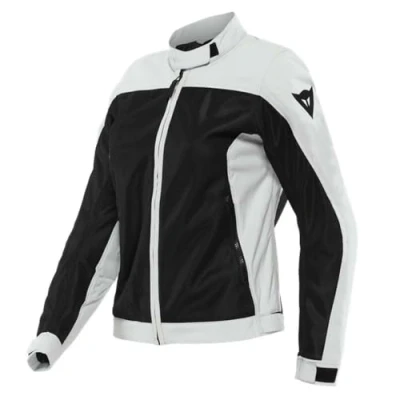 Abbildung von Dainese Sevilla Air Lady Tex Jacket, Motorradjacke Sommer, Damen, Schwarz/Glacier Gray, 54