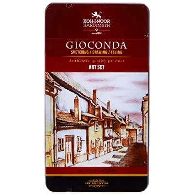Abbildung von Koh I Noor Gioconda Zeichenset Art Set 10 teiliges in Metallbox Geschenkset 8890