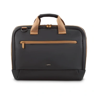 Abbildung von Hama Laptoptasche für Laptops 15,6“ 16,2“ (leichte Businesstasche als Umhängetasche oder Tragetasche, Notebooktasche mit Organizer Vorderfach und Innenfach, wasserabweisend, gepolstert) schwarz