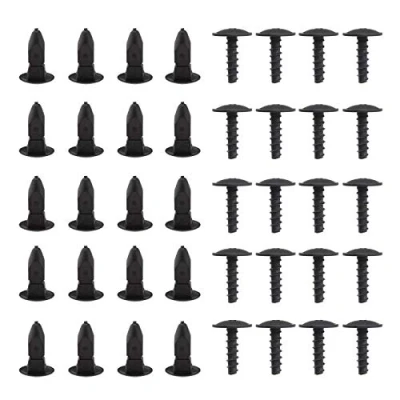 Abbildung von 20 Stück Befestigungsclip Kits für Radkasten Verkleidung T25 Torx Kopf Befestigungsschrauben N9077500 Einsatztüllen N90821401