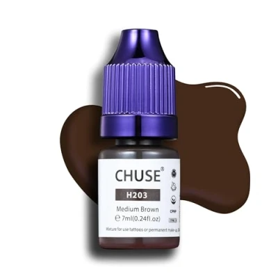 Abbildung von CHUSE PMU Hybrid Flüssige Augenbrauenpigmente 0,24 oz/7ml (H203 Mittelbraun)