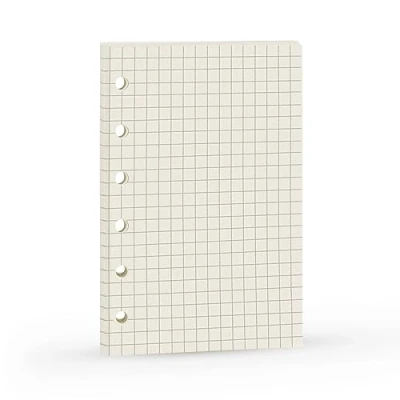 Abbildung von A7 Refill,Pocket Notebook Inserts, Grid 6 Hole Paper for Filofax, Square Matrix 100gsm Thicker Refillable Rings Binder Agenda, 4.84 x 3.23&#039;&#039;, Harphia