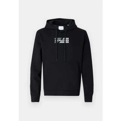 Abbildung von Jack &amp; Jones Jjecorp Graphic HOOD Sweatshirt, Herren, Größe: XS, Black