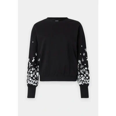 Abbildung von ONLY Onlbrooke O NECK Flower Sweatshirt black, Damen, Größe: XS, Black
