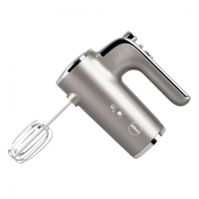 Abbildung von Küchenmaschine R110, Edelstahl, 400 W, 2 Paar Handmixer, Handrührgerät mit 5 Geschwindigkeitsstufen, praktischer Handrührer Misch und Schneebesenaufsätze, eldom R110