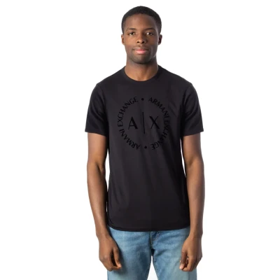 Abbildung von Armani Exchange Tshirt print, Herren, Größe: Large, Black