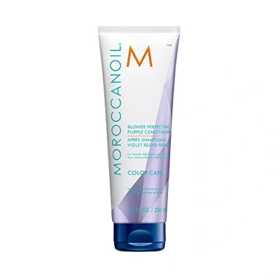 Abbildung von Moroccanoil Blonde Perfecting Lila Conditioner für perfektes Blond, 200 ml