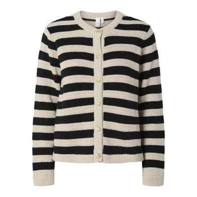 Abbildung von YAS Yassironi Strickjacke, Damen, Größe: XS, Birch/black