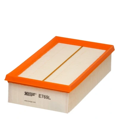 Abbildung von HENGST FILTER E769L Luftfilter 58 141 239 Filtereinsatz RENAULT: Clio 3, Modus / Grand Modus, III Grandtour, NISSAN: MICRA Note I, Juke