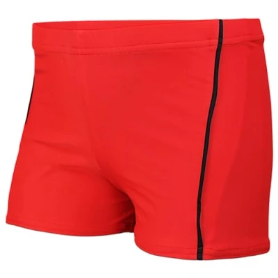 Abbildung von Aquarti Badehose mit Motiv Schwimmhose Jungen Enganliegend, Badehosen für Schnell Trocknend, Farbe: 022 Rot/Schwarz, Größe: 152