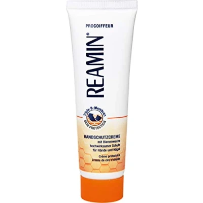 Abbildung von Reamin Handschutzcreme Tube mit Bienenwachs für Hände und Nägel, 2 x 75 ml