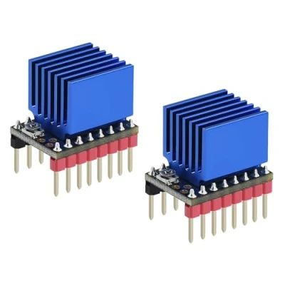 Abbildung von 2 Stück TMC2209 V2.0 Schrittmotortreiber Zubehör für 3D Drucker Ultra leiser Antrieb mit Kühlkörper Unendliches Bit zurück auf Null