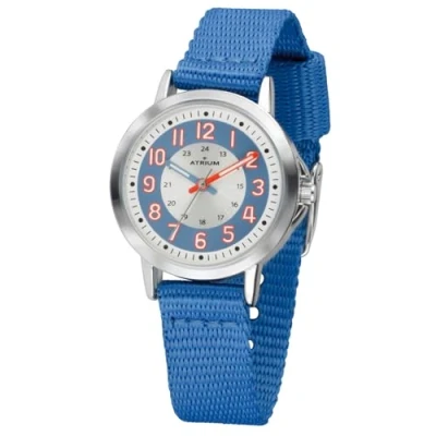 Abbildung von Atrium Quarzuhr, Armbanduhr, Kinderuhr, Lernuhr, Textilband, ideal auch als Geschenk