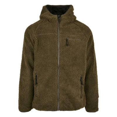 Abbildung von Brandit Worker Fleecejacke, Herren, Größe: Small, Olive
