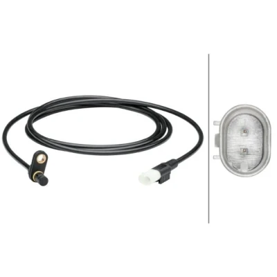 Abbildung von HELLA 6PU 012 679 151 ABS Sensor Hinterachse aktiver 2 1865 MERCEDES BENZ: Sprinter 3.5 T Van, Platform/Chassis