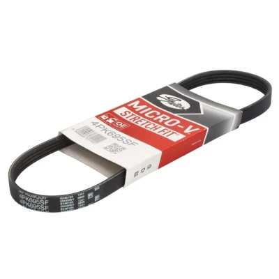 Abbildung von GATES 4PK695SF Keilrippenriemen 696 4 Polyester, EPDM (Ethylen Propylen Dien Kautschuk) SUZUKI: SWIFT