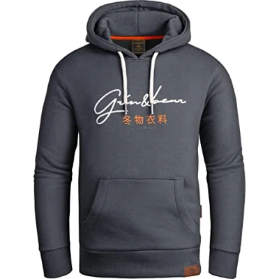 Abbildung von Grin&amp;Bear Hoodie Herren Sweatshirt GEC703 Stahlgrau L