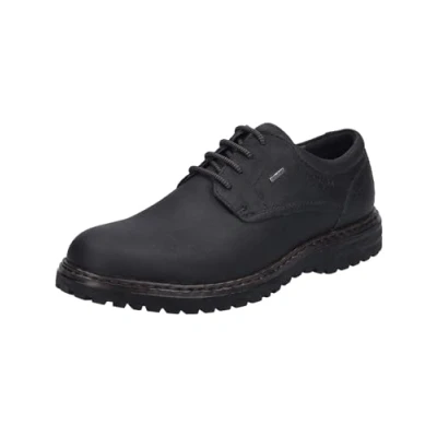 Abbildung von Josef Seibel Herren Bequemschuhe Erroll 50,Weite G (Normal),Wechselfußbett,wasserdicht,Komfortschuhe,Halbschuhe,Winter,schwarz,44 EU