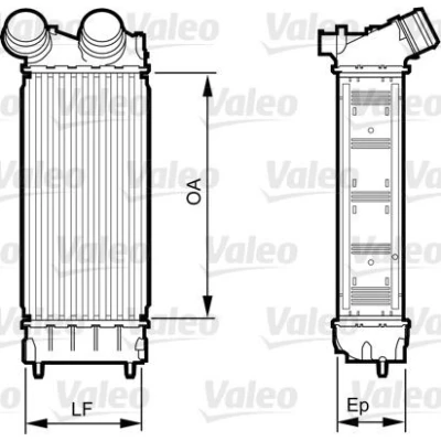 Abbildung von VALEO 818226 Ladeluftkühler PEUGEOT: 5008 I, 308 I SW