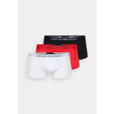 Abbildung von Emporio Armani Trunk 3 PACK Panties, Herren, Größe: Medium, White/red/black