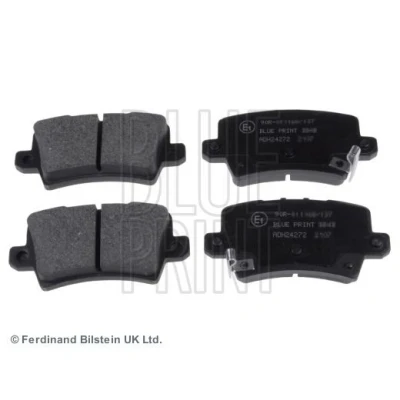 Abbildung von BLUE PRINT ADH24272 Bremsbelagsatz Hinterachse mit akustischer Verschleißwarnung HONDA: CIVIC 8 Hatchback,