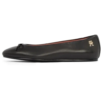 Abbildung von Tommy Hilfiger Monogram BOW Klassischer Ballerina, Damen, Größe: 40, Black Schuhe