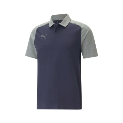 Abbildung von Puma Teamcup Casuals UND LOGO Poloshirt, Herren, Größe: Medium, Blau