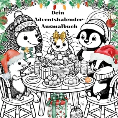 Abbildung von Dein Adventskalender Malbuch: kreativer Advent: Rätsel, Rezepte, Lieder und Bilder zum Ausmalen Entdecken
