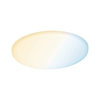 Abbildung von Paulmann 95386 LED Panel Einbauleuchte Areo VariFit IP44 Warmweiß Zigbee Tunable White 185mm rund incl. 1x15 Watt dimmbar Satin Kunststoff 3000 K