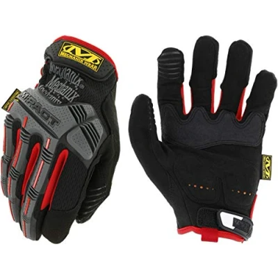 Abbildung von Mechanix Wear Herren M pact® (Medium, Schwarz/Rot) Handschuhe mit Stoßschutz, Schwarz/Rot, EU
