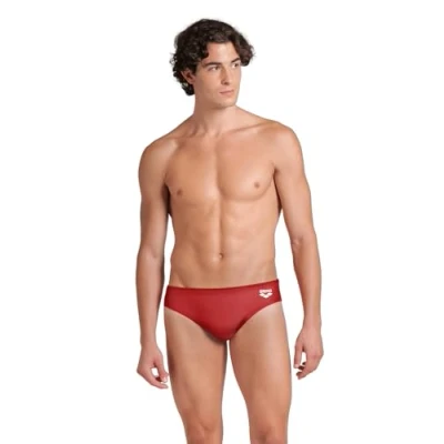 Abbildung von Arena Dynamo Badehose Slip, Herren, Größe: 7, Red