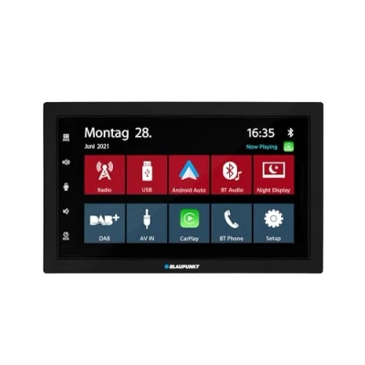Abbildung von Blaupunkt Oslo 600 DAB, 2 DIN Car Multimedia, 7 Zoll Touchscreen, Wireless CarPlay, Android Auto, DAB+, Bluetooth, Freisprecheinrichtung, USB, Eingang Rückfahrkamera, 180 Watt