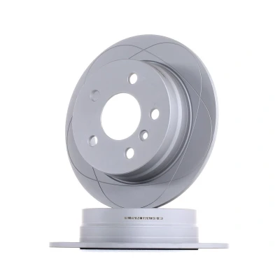 Abbildung von ATE PowerDisc 24.0308 0113.1 Bremsscheibe 258,0 8,0 5 112,0 voll beschichtet mit Schrauben MERCEDES BENZ: A Class, B Class