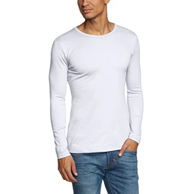 Abbildung von Trigema Herren Langarmshirt 602501, Weiß (weiss), M