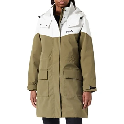 Abbildung von FILA Damen TURCIN light parka Jacket Padded, Burnt Olive Egret, XL