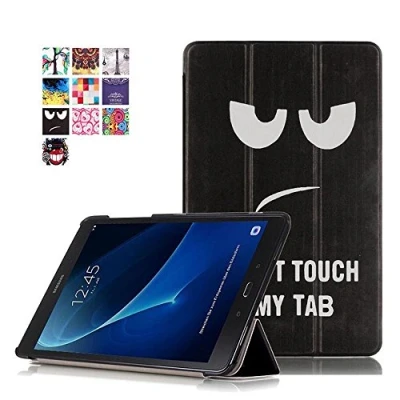 Abbildung von Hülle Kompatibel mit Galaxy Tab A6 SM T580, Felfy Synthetik Leder und TPU Backcover Etui Flip Tasche für Samsung A (2016) T580N/T585N 25,54 cm (10,1 Zoll) Tablette Holder Stand